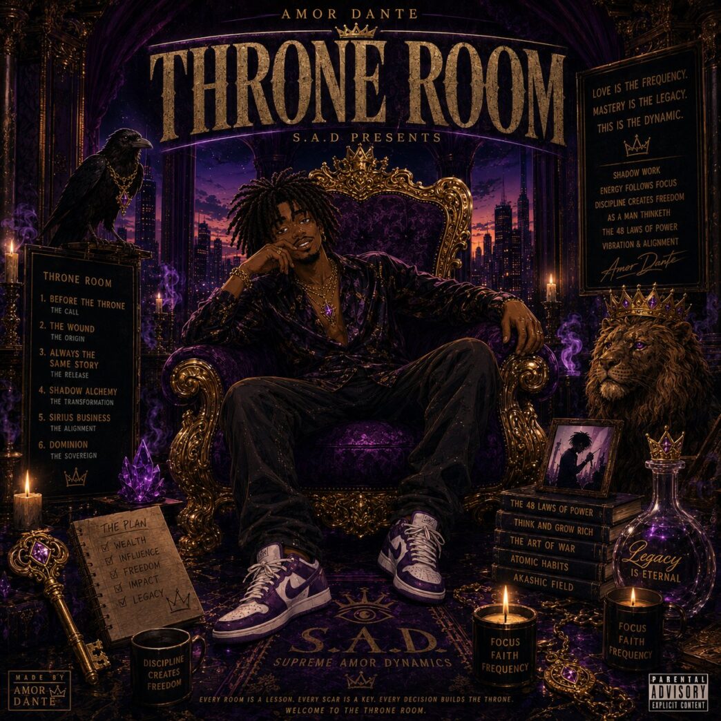 Amor Dante Releases Cinematic New Album 'Throne Room' Exploring Self-Mastery and Transformation